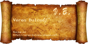Veres Bulcsú névjegykártya