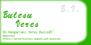 bulcsu veres business card